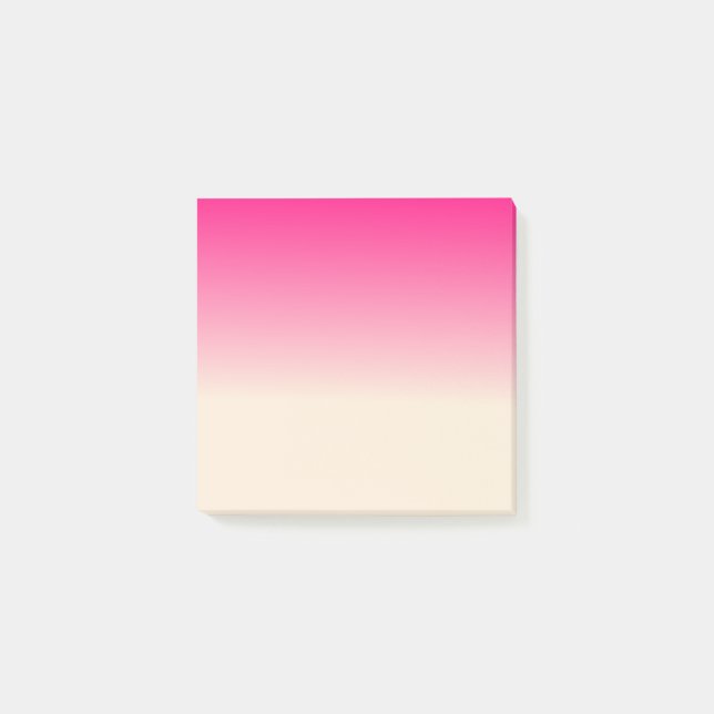 Post-it® Antique blanc et ciel d'hiver rose couleurs dégrad (Devant)