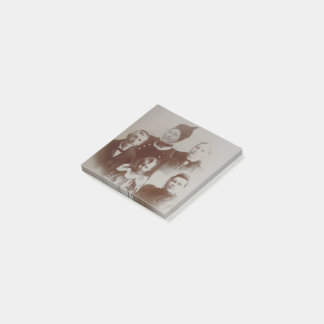 Post-it® Antique Famille Collage Photo B&W Image