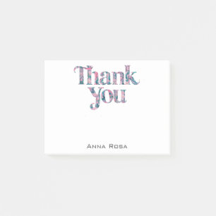 Post-it® *~* AP85 Floral = Manifeste de Gratitude Merci