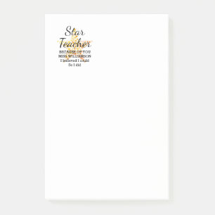 Post-it® APPRÉCIATION DE L'ENSEIGNANT STAR Je croyais pouvo
