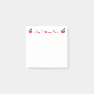 Post-it® appréciation des enseignants personnalisées coeurs