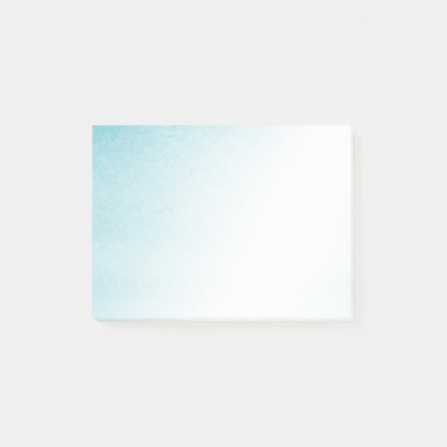 Post-it® Aqua Bleu Blanc Ombré (Devant)