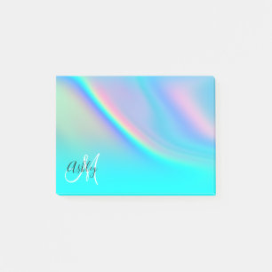 Post-it® Aqua Edge Rainbow Ombre Monogramme