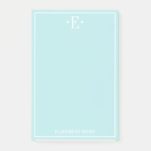 Post-it® Aqua Monogrammé