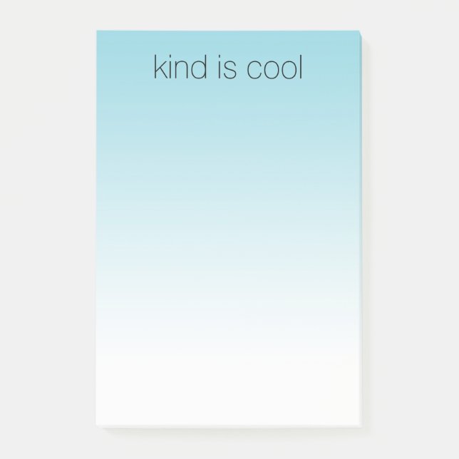 Post-it® Aqua Ombre Kind est Cool (Devant)
