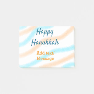 Post-it® Aqua orange happy Hanoukka ajouter un nom message 