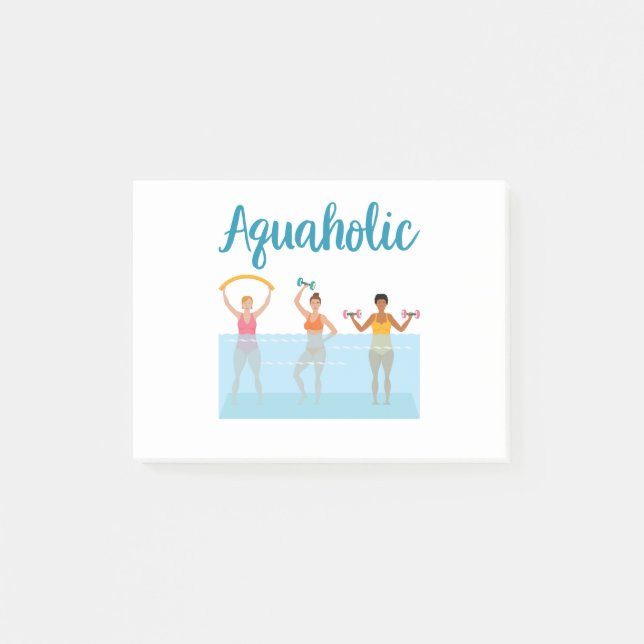Post-it® Aquaholic Water Aaérobic Femmes (Devant)