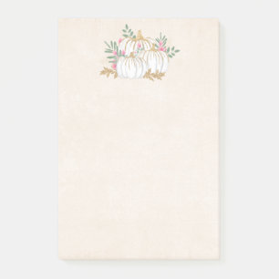 Post-it® Aquarelle blanche et Citrouille or