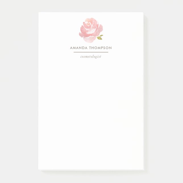 Post-it® Aquarelle Chic Rose rose rose (Devant)