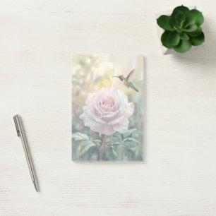 Post-it® Aquarelle Colibri et rose