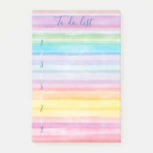Post-it® Aquarelle colorée moderne Tripreed To Do List