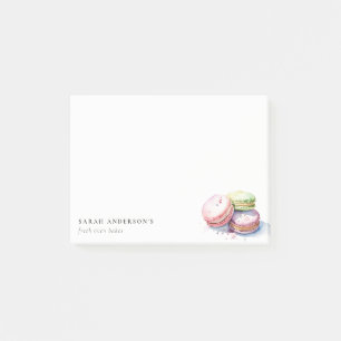 Post-it® Aquarelle colorée Pastel Français Macarons boulang