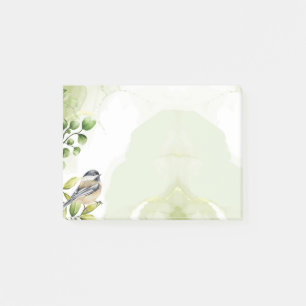 Post-it® Aquarelle Cute Little Chickadee Oiseau Faune Art