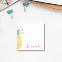 Aquarelle d'ananas tropicale personnalisée