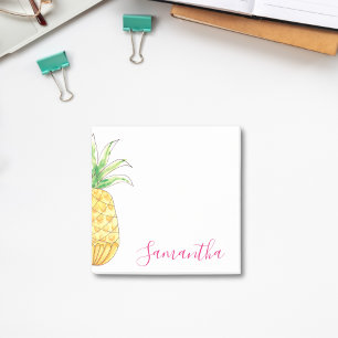 Post-it® Aquarelle d'ananas tropicale personnalisée