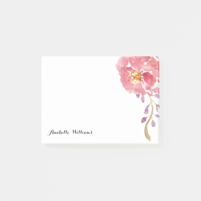 Post-it® Aquarelle de jardin personnalisée (Devant)