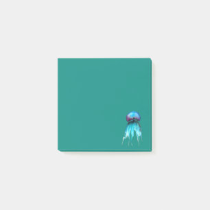 Post-it® Aquarelle de méduse colorée moderne aquatique mode