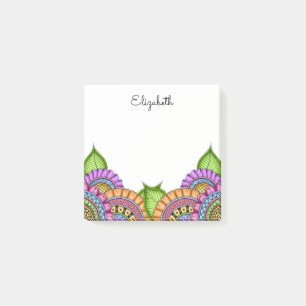 Post-it® Aquarelle florale moderne couleur Whimsical