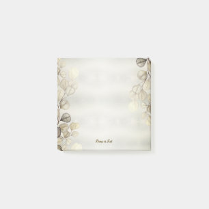 Post-it® Aquarelle Golden Eucalyptus Foliage brillant éléga