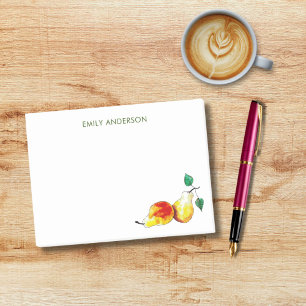 Post-it® Aquarelle Golden Pear main tirée personnalisée