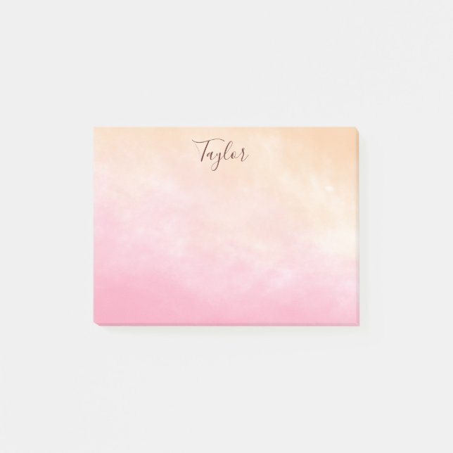 Post-it® Aquarelle jolie rose (Devant)