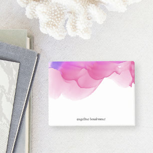 Post-it® Aquarelle Magenta Personnalisée