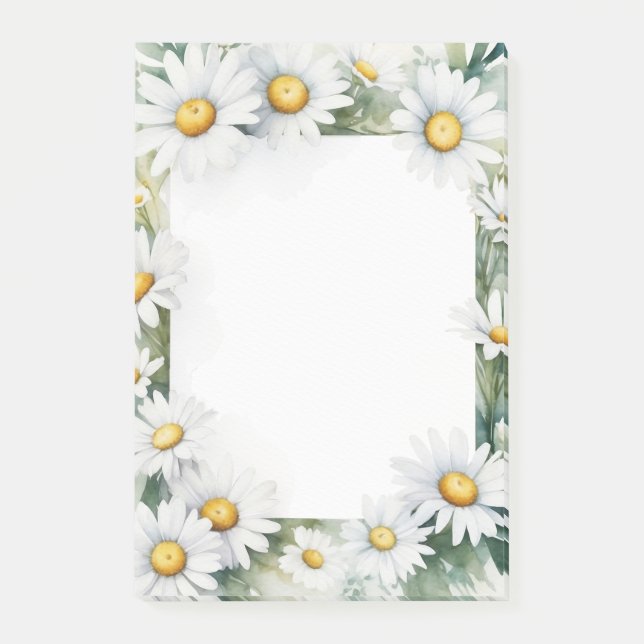 Post-it® Aquarelle marguerite estivale (Devant)