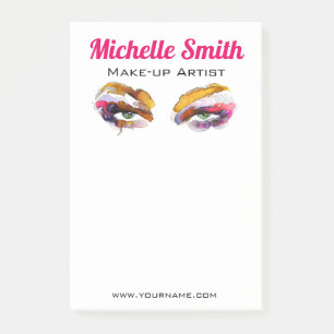 Post-it® Aquarelle marque de maquillage oculaire rose