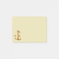 Aquarelle Meerkat sur un Arrière - plan Tan