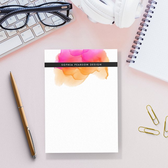 Post-it® Aquarelle moderne personnalisée (Créateur téléchargé)