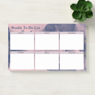 Post-it® Aquarelle Moderne Weekly To Do List