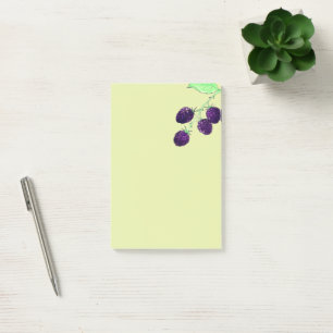 Post-it® Aquarelle Mûre Violette Botanique