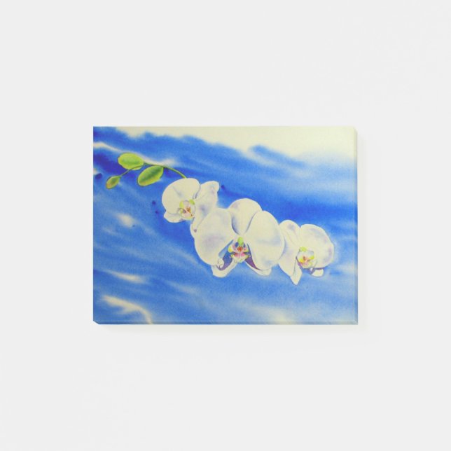 Post-it® Aquarelle orchidée peinture onirique nuages ciel (Devant)