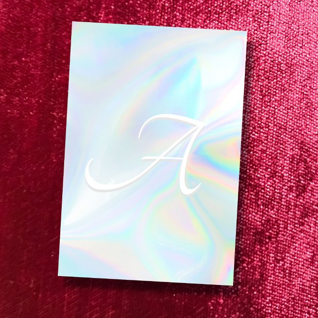 Post-it® Aquarelle pastel abstrait personnalisé monogramme  (Créateur téléchargé)