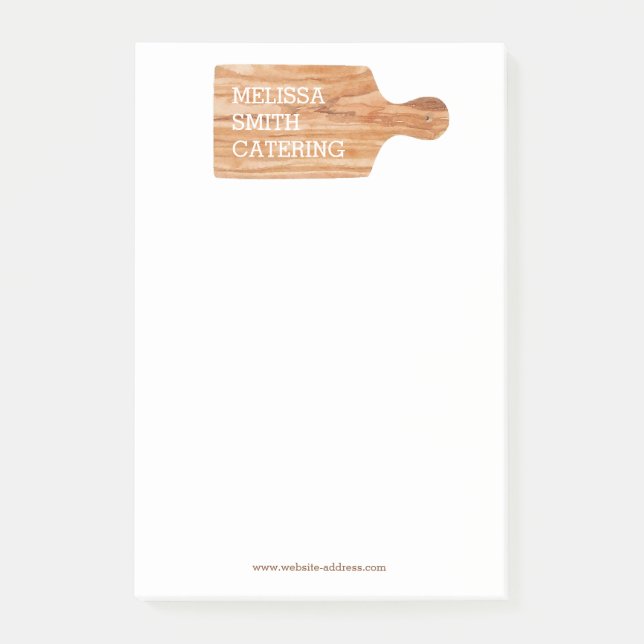 Post-it® Aquarelle Planche à découper Catering Chef Logo (Devant)