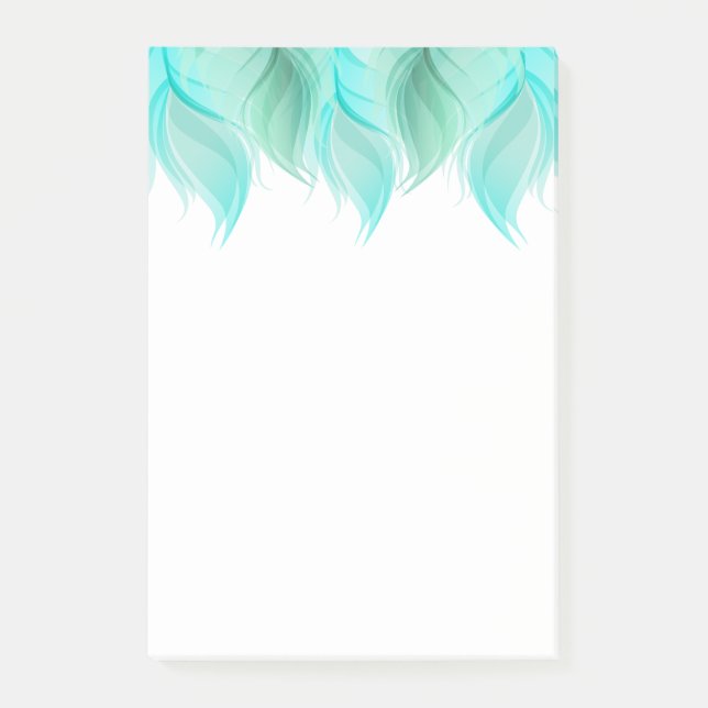 Post-it® Aquarelle Plumes Moderne (Devant)