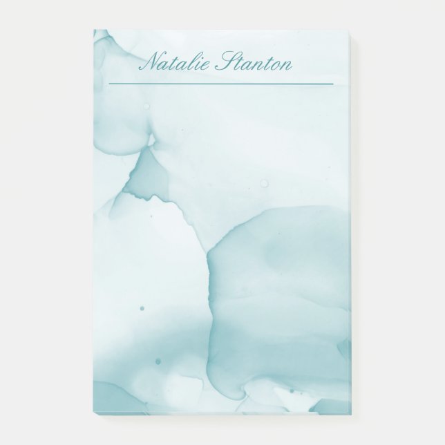 Post-it® Aquarelle professionnelle bleu et blanc (Devant)