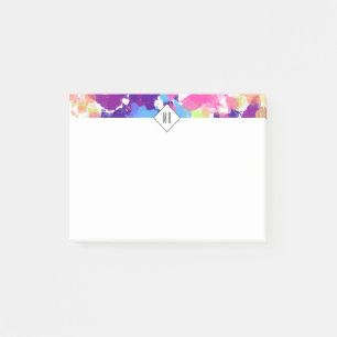 Post-it® Aquarelle rayures colorées Abstrait moderne