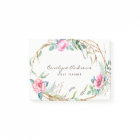 Aquarelle rose Bohème Floral Wreath