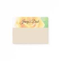 Aquarelle Rose Jaune