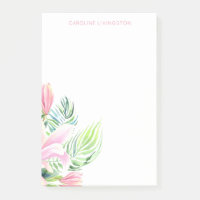 Aquarelle rose Magnolia Fleur personnalisée