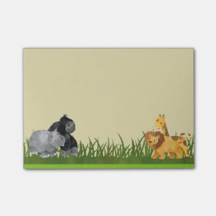 Post-it® Aquarelle Safari Jungle Illustration animale