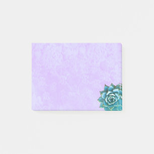 Post-it® Aquarelle succulente sur dentelle lavande