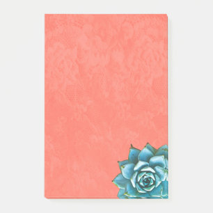 Post-it® Aquarelle succulente sur dentelle orange