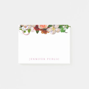 Post-it® Aquarelle tendance Floral élégant Modèle moderne