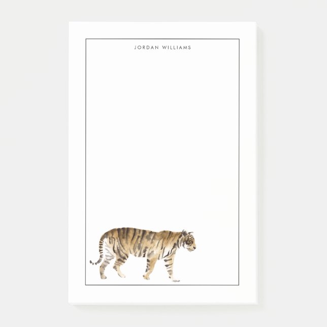 Post-it® Aquarelle Tigre Marcher (Devant)