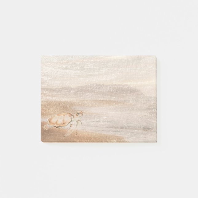 Post-it® Aquarelle Tortue de mer Océan Animal Nature Art (Devant)