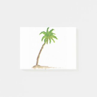 Post-it® Aquarelle Tropical Beach Palm Tree