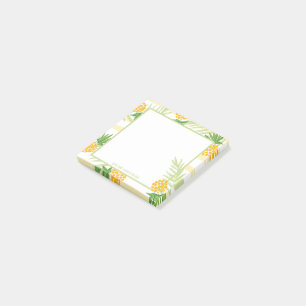 Post-it® Aquarelle tropicale ananas Bande jaune