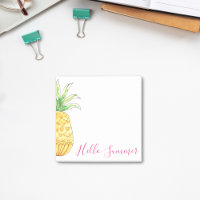 Aquarelle tropicale d'ananas été